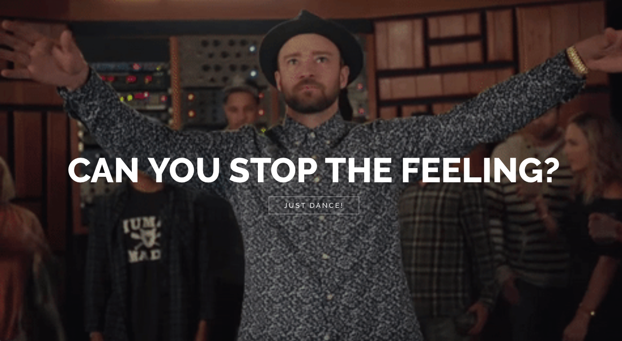 Can you stop the feeling? Just loop it!